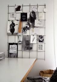 Black White Wire Wall Grid Wire Mesh Memo Board By Biletinshop Trabajo Office Inspiration Interior Room Inspiration