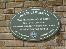 Jours rien que pour le cinquième et dernier set ! John Isner Nicolas Mahut Wimbledon 2010 Wikipedia