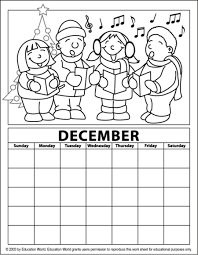 I also made our weather chart, but i want to make a few adjustments before i share it here on our blog to make sure it is perfect. December Coloring Calendar Education World