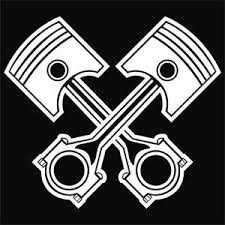 Cross Pistons Large 8 White Vinyl Decal Sticker Ebay Hd Tattoos Rockabilly Tattoo Vinyl Decal Stickers