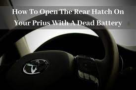 If the button locks the doors, but . How To Open The Rear Hatch On Your Prius With A Dead Battery