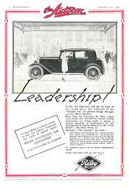 Riley Motor Car Autocar Advert 1930