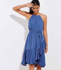 Summer Fashion 89 50 40 Off At Checkout On Site Loft Ruffle Tie Waist Halter Dress Free Shipping Dresses Halter Dress Summer Tie Waist Shirt Dress
