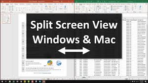 Working With Multiple Windows In Split View Tips For Windows Mac Excel Formula Pivot Table Windows