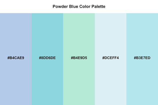 Powder Blue Color Palette