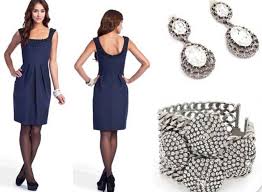 Black And Navy Blue Outfits Which Color Jewelry Goes With Dark Blue Dresses Blue Dress Accessories Navy Blue Dress Accessories Navy Blue Cocktail Dress