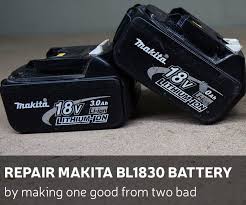 Black And Decker 20 Volt Lithium Battery Won T Charge Bring Old Batteries Back To Life Again Diy Repair Makita Bl1830 Battery By Making One Good From Two Bad Bring Old Batteries Back To Li Fun To Be One