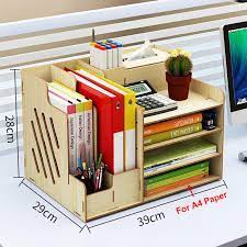 large wooden storage box file holder office pen book desktop organizer storage box with drawer stationary container cekmece duzenleyiciler kendin yap ev icin elisleri
