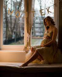 Young Pregnant Woman Sitting On The Window Women Cool Photos I Am Awesome