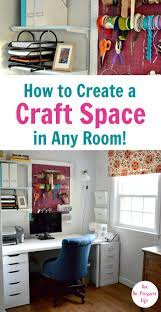 No matter how big or small of an area you have, learn how to create a craft space. Don T Have Space For A Whole Craft Room This Makeover Shows You How To Create A Craft Area In Any Room In Y Small Craft Rooms Craft Room Design Diy Craft