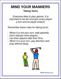 . teachers and professional artists take turns here. Poster Manners Taking Turns Abcteach