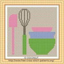 14 count, 33.56w x 33.93h cm 16 count, 29.37w x…. Kitchen Utensils 2 Free And Easy Printable Cross Stitch Pattern Cross Stitch Patterns Cross Stitch Patterns Free Free Cross Stitch Charts