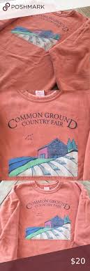 Stonewashed Orange Common Ground Country Fair Med In 2020 Stone Wash Vintage Tops Vintage Ladies