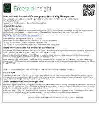 Đợt này mình đang xem bập bõm đoạn cut của hô trong show loto singer (로또싱어) của đài mbn. Pdf Social Capital Knowledge Sharing And Organizational Performance What Structural Relationship Do They Have In Hotels