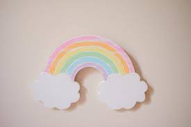 Pastel Rainbow And Cloud Nursery Decor Trendy Child S Room Baby Room Boho Decor Cute Rainbow Decor Cute Cloud Rainbow Room Kids Nursery Decor Kid Room Decor