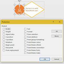 None of the answers here have informed you how . Shape Protection Microsoft Community