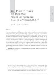 Bogota puntos prueba covid gratis, pico y placa, cortes agua y luz junio 4. Https Www Researchgate Net Publication 323241194 El Pico Y Placa En Bogota Peor El Remedio Que La Enfermedad Fulltext 5a8821bc0f7e9b1a955003d6 El Pico Y Placa En Bogota Peor El Remedio Que La Enfermedad Pdf