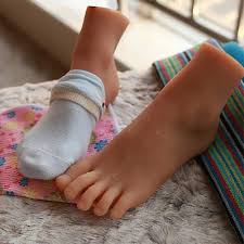 Buy Human Body Silicone Model Foot Real Baby Size Foot Toy - Girl Foot  Model - Foot Culture Art Model Foot Fetish Simulation Foot Online at  desertcartPeru