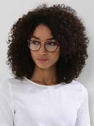 White Metal Printed Shell Geek Glasses White Printed Transparent Curly Hair Styles Hair Styles Curly Hair Styles Naturally