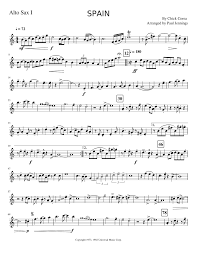 See 27 authoritative translations of score in spanish with example sentences, conjugations and audio pronunciations. Spain By Chick Corea Sheet Music For Saxophone Alto Solo Musescore Com