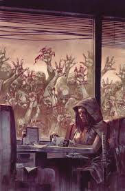 I Swear To Fuggin God Guys Can I Just Sip My Coffee For Five Gosh Darn Minutes Without Y All Tryin Walking Dead Art Post Apocalyptic Art Zombies Apocalypse Art