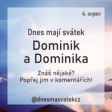 We did not find results for: Dnes Ma Svatek Dominik Je Muzske Krestni Jmeno Puvod Ma Facebook