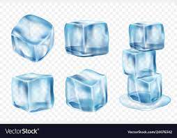 Ice Cubes Freeze Water With Light Reflection And Vector Image On Vectorstock Light Reflection Ice Cube Ice Cube Clipart