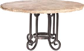 Round wood top finished in a white satin. Curled Leg Round Dining Table With 48 Round Marble Top With Live Edge Boulevard Urban Living