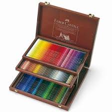 Faber Castell 120 Artist Colour Polychromos Pencils In Wood Case Maleboger Maleboger For Voksne Kobber