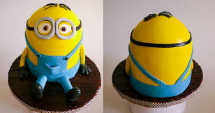 Work very fast smoothing the icing over the domed area as this can break very easily. Minion Cake Tutorial Veena Azmanov