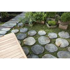 Pas Japonais En Pierre Reconstituee Stonewood 45 X 35 Cm Jardins Avant Idees Jardin Deco Jardin