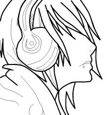 Its long yellow ears are tipped with black. Anime Coloring Pages Easy Boy Coloring And Drawing