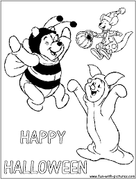 Be it your kids or even if you are a kid at heart these coloring pages are for all ages to enjoy bringing halloween festival into a new colorful light with these easy happy halloween coloring pages. Winniepooh Happy Halloween Coloring Page Halloween Coloring Pages Halloween Coloring Coloring Pages