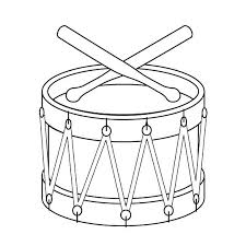 Bongos are fun coloring page. Toy Drum Pictures Page Toy Drum Drums Pictures Drum Drawing
