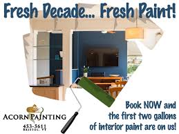 Start A Fresh Decade With A Fresh Look Book Your 2020 Winter Interior Painting Project With Us Between January And March 15t In 2020 Acorn Painting Interior Projects