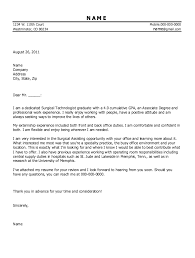 Sample Surgical Tech Cover Letter Danetteforda