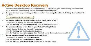How To Solve Active Desktop Recovery Error? - Mashtips