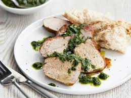Pork Tenderloin With Salsa Verde Recipe In 2020 Food Network Recipes Tenderloin Recipes Pork Tenderloin Recipes