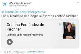 She also previously served as the president of argentina from 2007 to 2015 and the first lady during the. Un Error De Google Al Buscar Cristina Kirchner Causa Revuelo En Las Redes Sociales