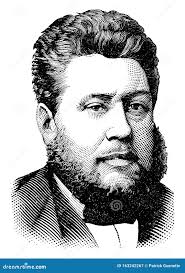 Rev. Charles Haddon Spurgeon, Vintage Illustration Stock Vector