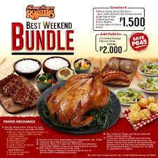 Cook for 20 minutes per pound plus an additional 15 minutes. Manila Shopper Kenny Rogers Weekend Bundle Promo September 2020