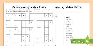 Unit 3 activity 5 music crossword puzzle answer key. Uks2 Unit Conversion Worksheet Answers Crossword Puzzle