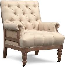 Rustic Living The Classic Design Of This Bridget Tufted Accent Chair Is Given A Unique Spin With Contrasting Fabr Furniture Value City Furniture Accent Chairs