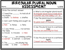 Teaching Irregular Plural Nouns
