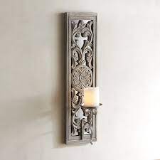 Illuminate rooms, spotlight wall art or create an ambiance and save floor space. Carved White Wood Candle Holder Wall Sconce Candle Holder Wall Sconce Wall Candle Holders Wall Sconces Bedroom