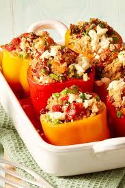 Orientalisch Gefullte Paprika Rezept Lecker Paprikaschoten Rezept Essensrezepte Couscous Rezept