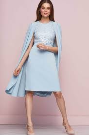 Since it's on the heavier and darker side, it's ideal for an early spring event. Sky Blue Wedding Guest Dress Fashion Dresses