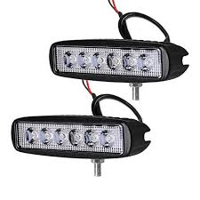Yitamotor 2x 18w 6 Inch Flood Led Work Light Bar Lamp Driving Light Fog Light Offroad Led Light Waterproof For Suv Atv 4w Led Work Light Offroad Led Led Lights