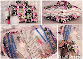 Traveling Cosmetic Bag Diy With Free Pattern Cosmetic Bags Diy Diy Bag Diy Makeup Bag