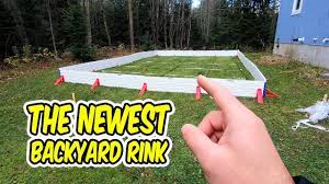 Rinks can be installed on any surface: Build A Rink With Me And Meet My Bro Ez Ice Rink Build Youtube